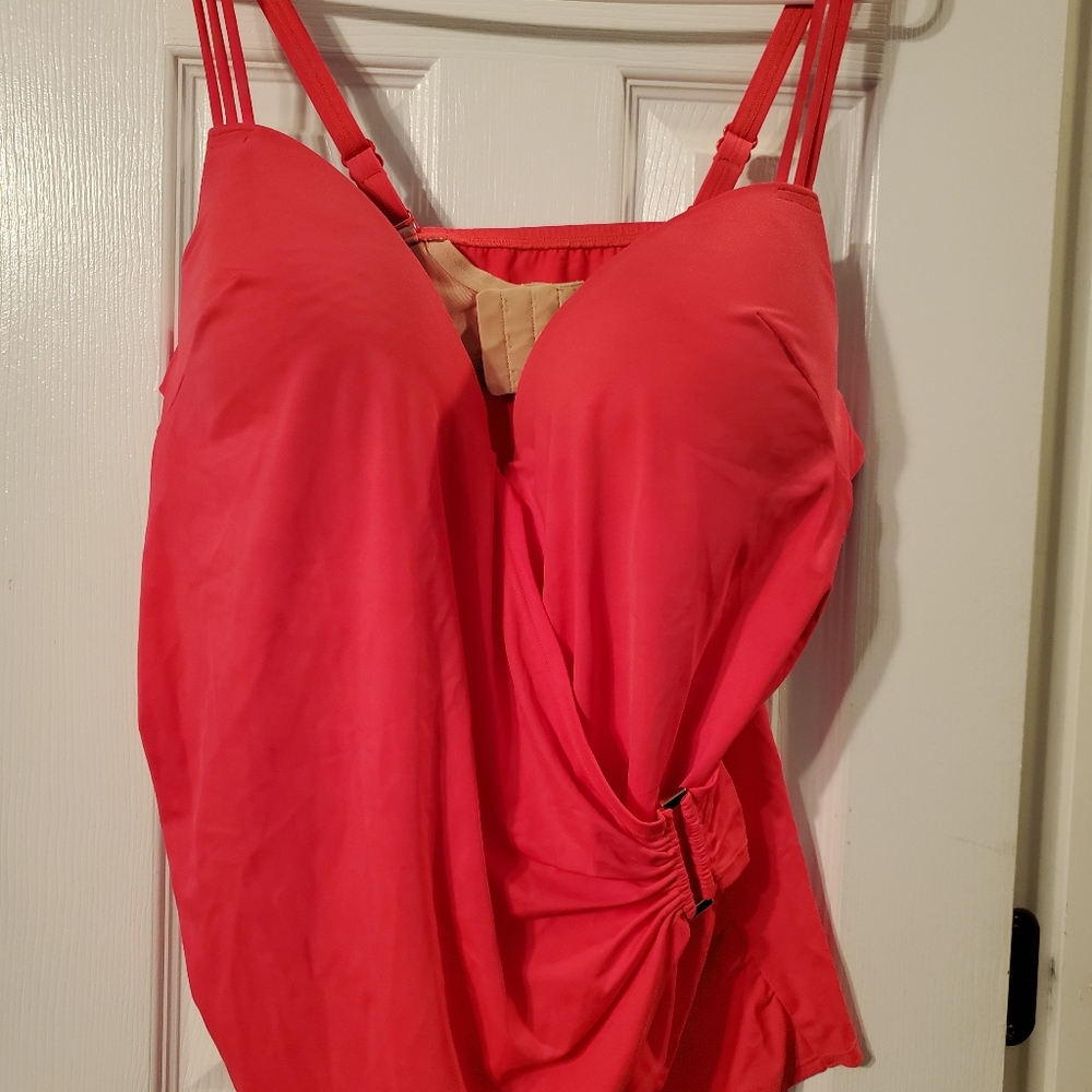 Cacique tankini w/ high waist bottoms